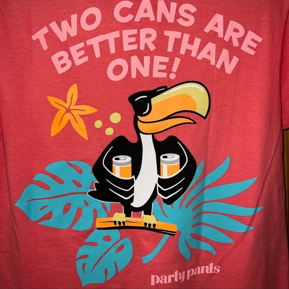 Party Pants graphic t-shirt. SZ.S. NWT - Picture 3 of 5